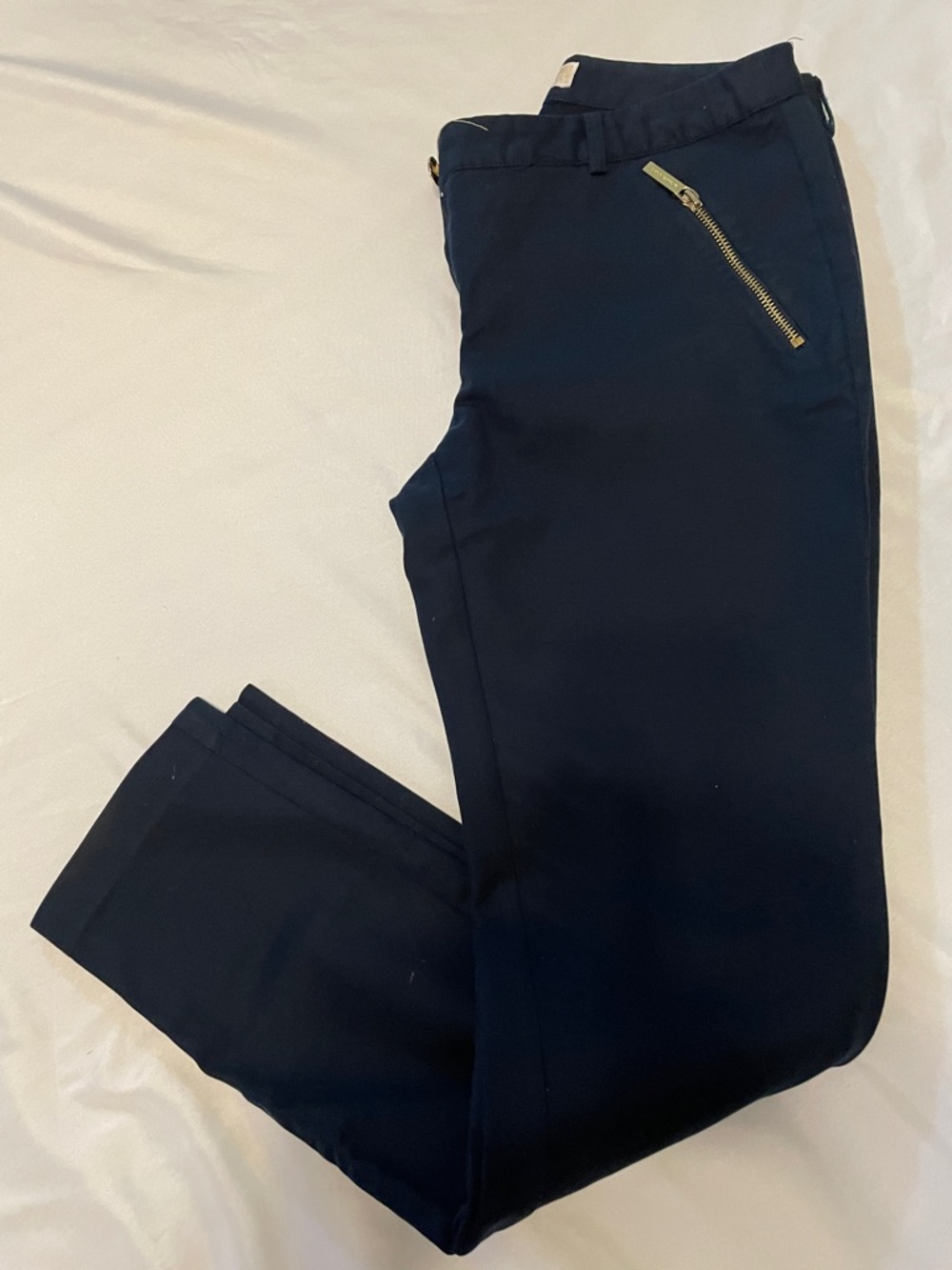 Michael Kors Navy Dress Pants with Zip Pocket